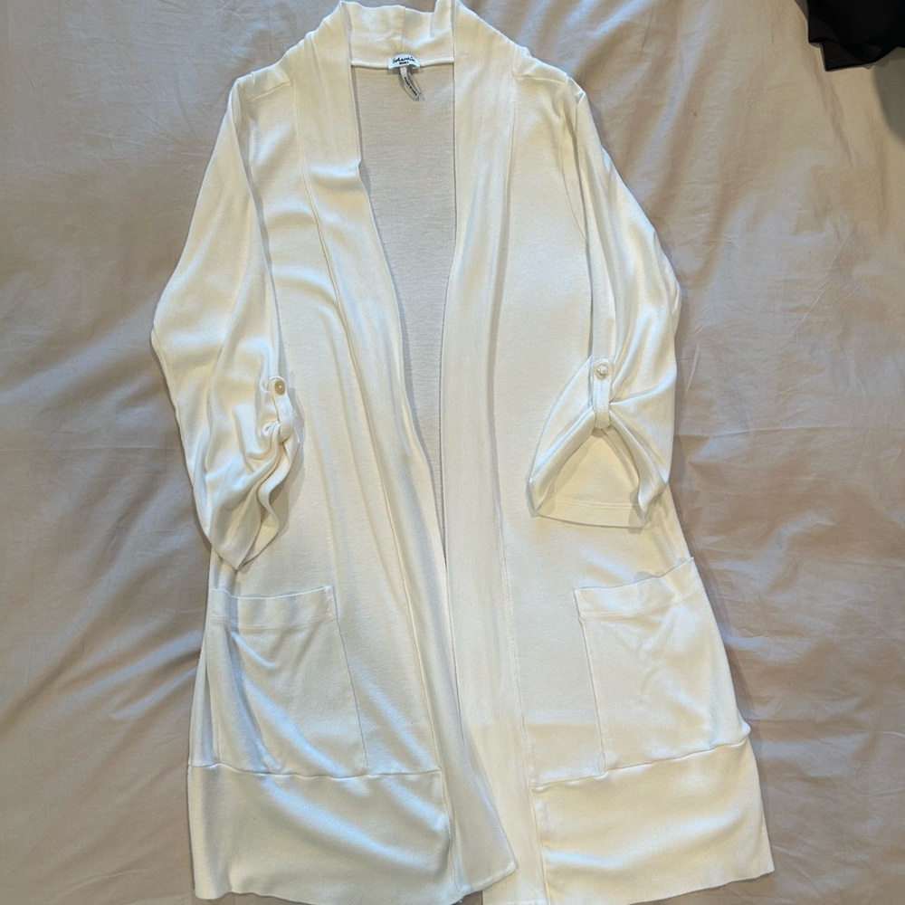 Splendid mid length 100% cotton open cardigan - size small